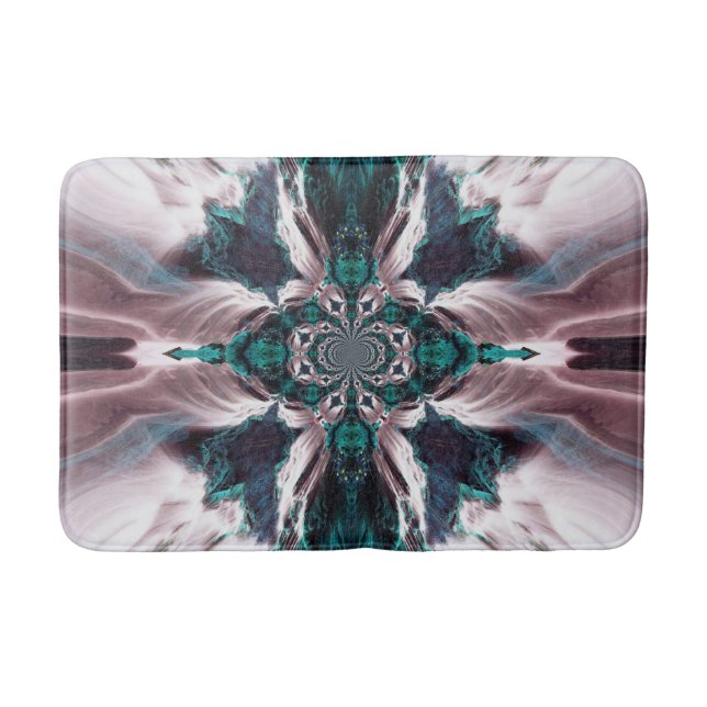 Blue Ocean Breeze Bath Mat (Front)