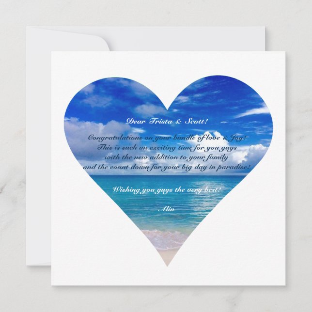 Blue Ocean | Congratulations Card Semi-Gloss (Front)