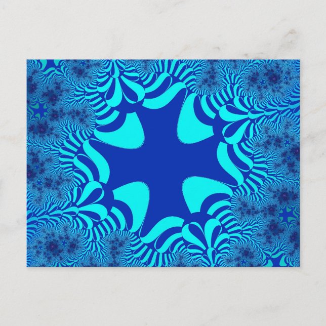 Blue Ocean Cross Postcard (Front)