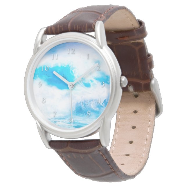 BLUE OCEAN DOLPHIN WAVE RIDERS WATCH (Angled)