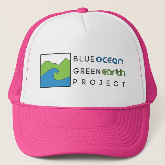 Blue Ocean Green Earth Project Pink  Hat (Front)