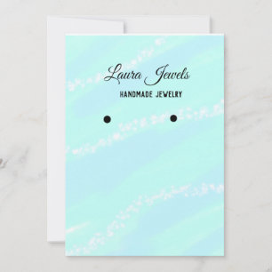 Blue ocean handmade jewellery add name earrings ca invitation