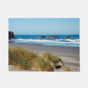 Blue ocean landscape in summer doormat