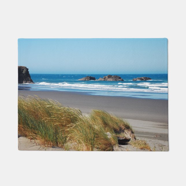 Blue ocean landscape in summer  doormat (Front)