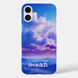Blue Ocean Monogrammed Case- Mate iPhone 16 Plus Case