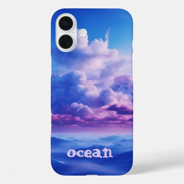 Blue Ocean Monogrammed Case- Mate iPhone Case-Mate iPhone Case (Back)