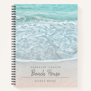 Blue Ocean Photo Beach Vacation Rental Guest Book
