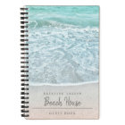 Blue Ocean Photo Beach Vacation Rental Guest Book