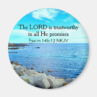 Blue Ocean Photo the Lord Is Trustworthy Christian