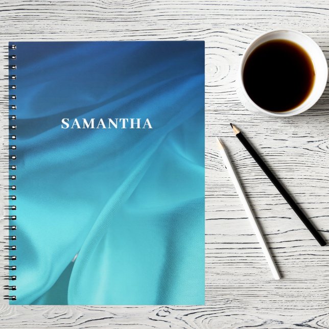 Blue Ocean Satin Name Notebook (Creator Uploaded)