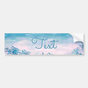 Blue Ocean Sea Beach Personalised Bumper Sticker