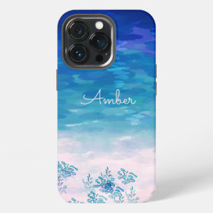 Blue Ocean Sea Beach Personalised iPhone 13 Pro Case