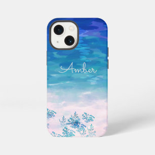 Blue Ocean Sea Beach Personalised iPhone 13 Mini Case