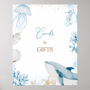 Blue Ocean Sea You Soon Summer Cards and Gifts Poster