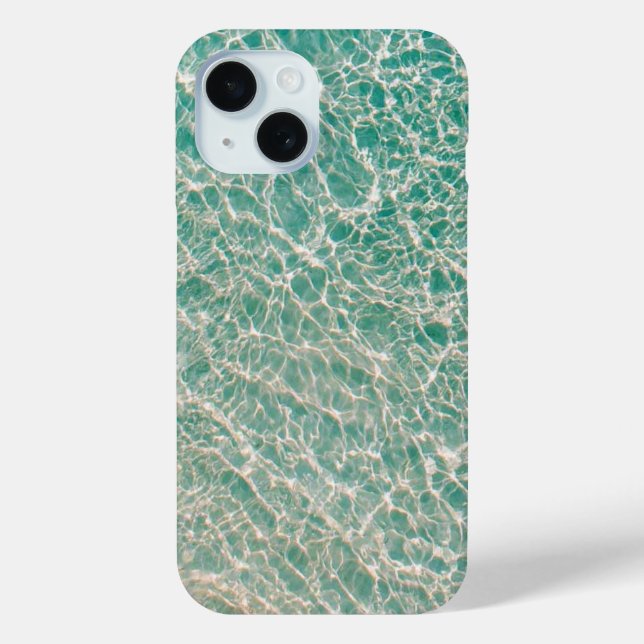 Blue Ocean Summer Beach Waves  Case-Mate iPhone Case (Back)