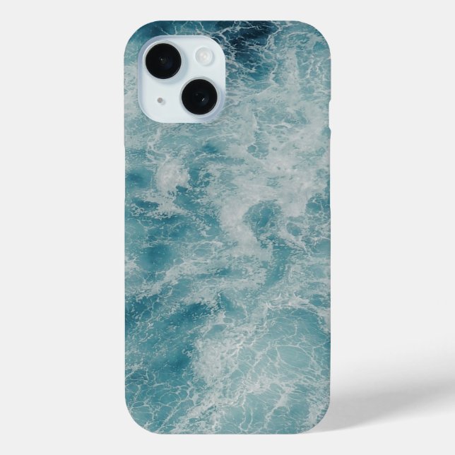 Blue Ocean Summer Beach Waves  Case-Mate iPhone Case (Back)