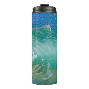 Blue Ocean Summer Beach Waves Thermal Tumbler