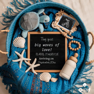 Blue Ocean-Themed Pregnancy Announcement