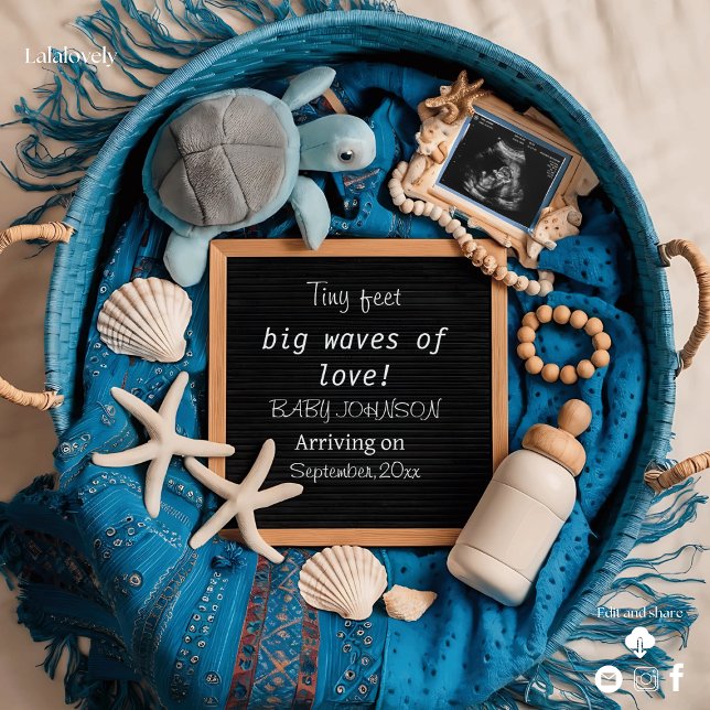 Blue Ocean-Themed Pregnancy Announcement (Creator Uploaded)