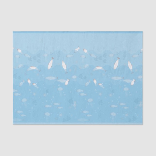 Blue Ocean Tissue Paper (Front)