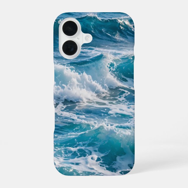 Blue  Ocean Wave iphone case (Back)