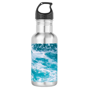 Blue Ocean Waves  532 Ml Water Bottle