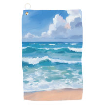 Blue Ocean Waves | Beach Sea Watercolor 