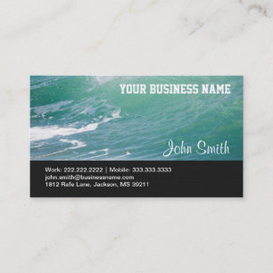 Blue Ocean Waves business card