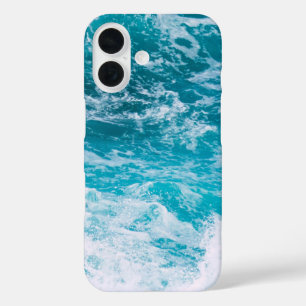 Blue Ocean Waves iPhone 16 Case