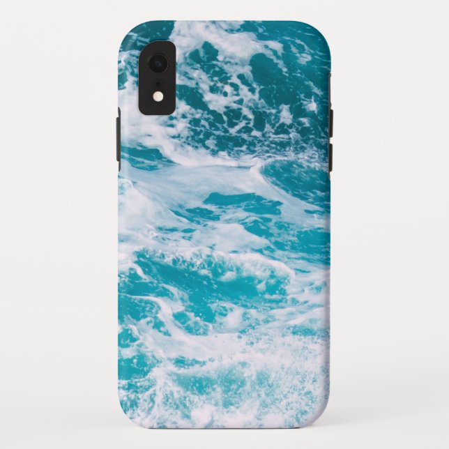 Blue Ocean Waves Case-Mate iPhone Case (Back)