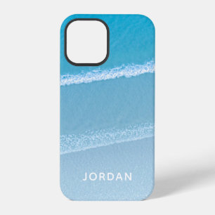 Blue Ocean Waves Monogrammed Case-Mate iPhone Case