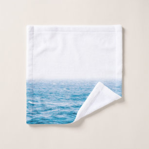 Blue Ocean Waves Nautical Seascape Wash Cloth