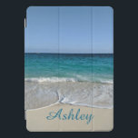 Blue Ocean waves on a Caribbean beach V2 iPad Pro Cover<br><div class="desc">Personalise or NOT, totally up to you. Beautiful case for new tablet or Revive your current one. Ocean waves on a beautiful sunny day on Caribbean beach. This photo was taken in Bahamas Paradise Island, I just loved the way the waves were crashing in such a unique way. Available for...</div>
