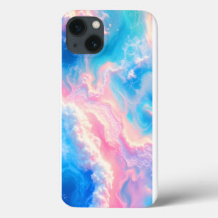 Blue Ocean Waves Pink Summer Sea Beach Turquoise iPhone 13 Case
