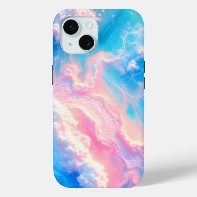 Blue Ocean Waves Pink Summer Sea Beach Turquoise  Case-Mate iPhone Case (Back)