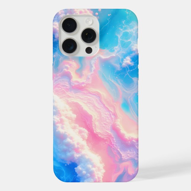 Blue Ocean Waves Pink Summer Sea Beach Turquoise  iPhone Case (Back)