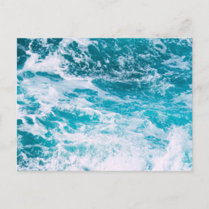 Blue Ocean Waves Postcard