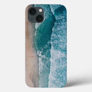 Blue Ocean Waves Sandy Beach iPhone 13 Case