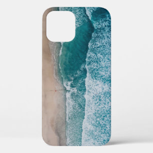 Blue Ocean Waves Sandy Beach iPhone 12 Case