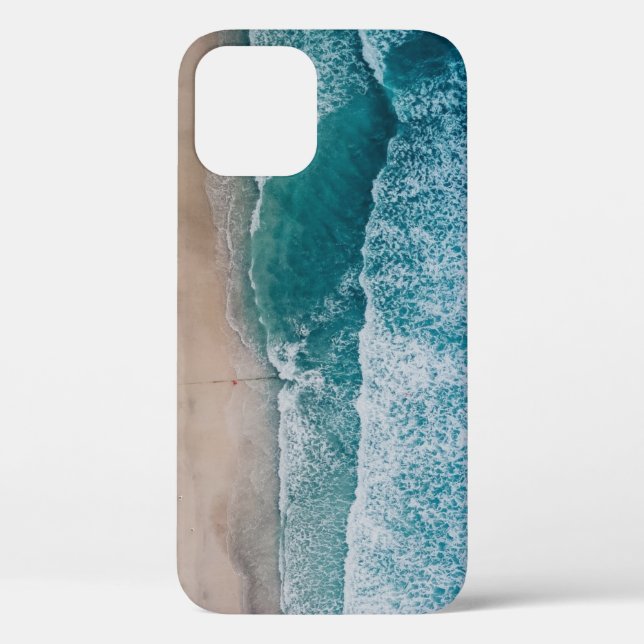 Blue Ocean Waves Sandy Beach Case-Mate iPhone Case (Back)