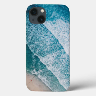 Blue Ocean Waves Sandy Beach iPhone 13 Case