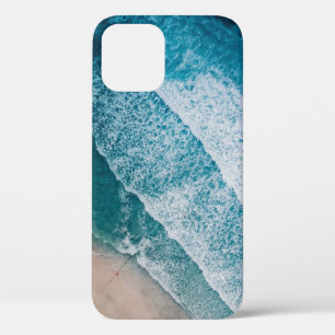 Blue Ocean Waves Sandy Beach iPhone 12 Case