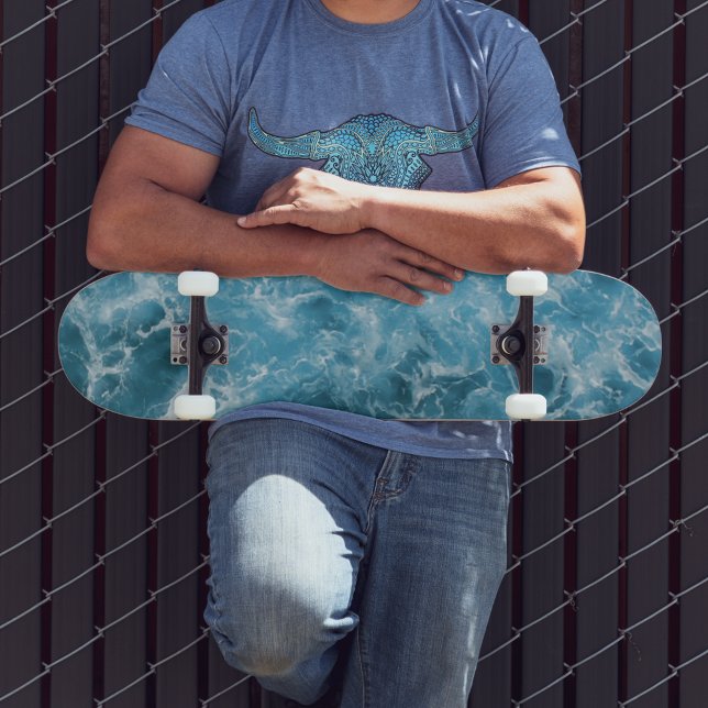 Blue Ocean Waves skateboard (Creator Uploaded)