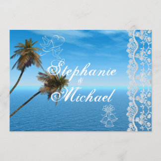 Blue Ocean Wedding Invitation