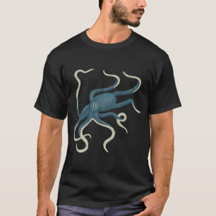 Blue Octopus Art Design T-Shirt