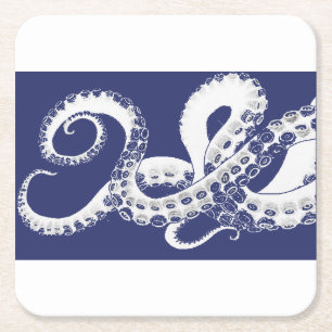 Blue Octopus Coasters