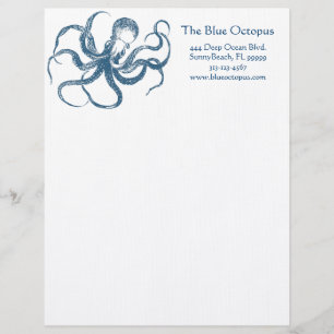 Blue Octopus Letterhead