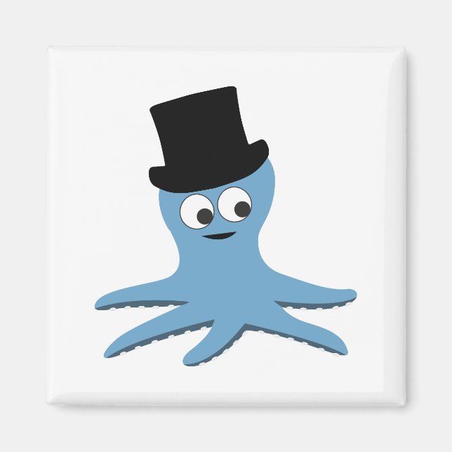 Blue Octopus Magnet (Front)