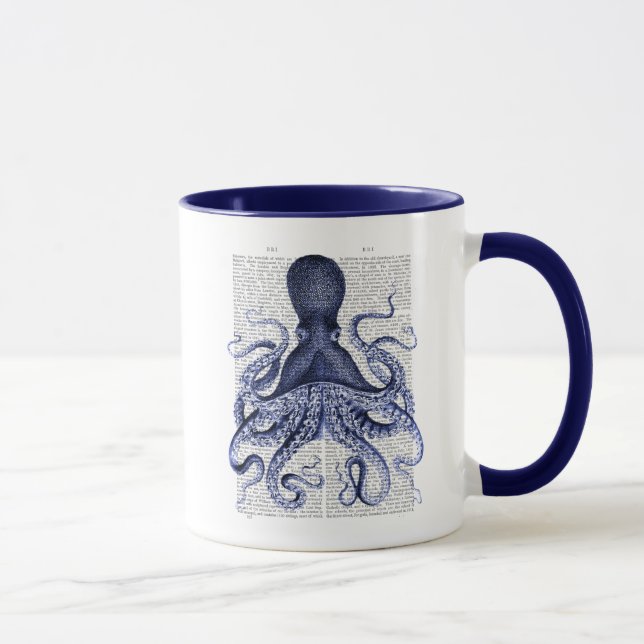 Blue Octopus Mug (Right)
