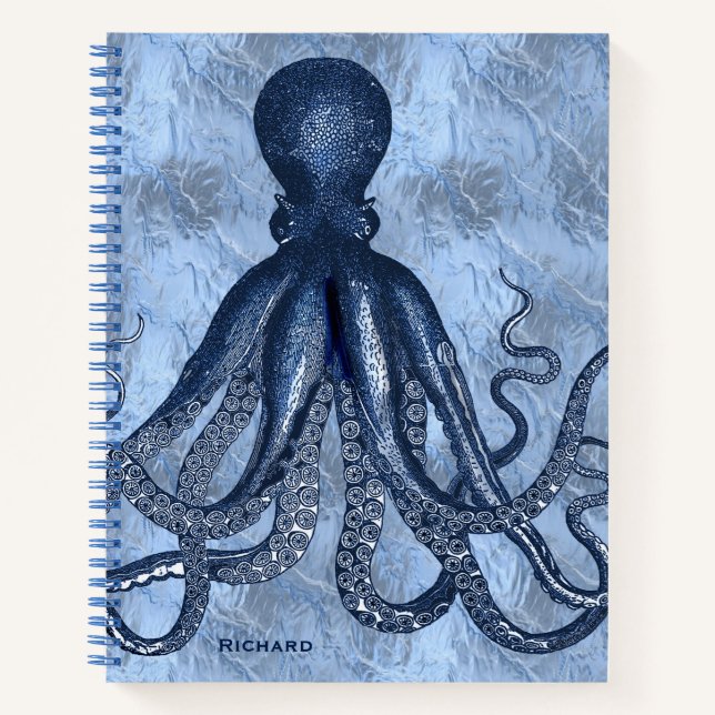 Blue Octopus Notebook (Front)